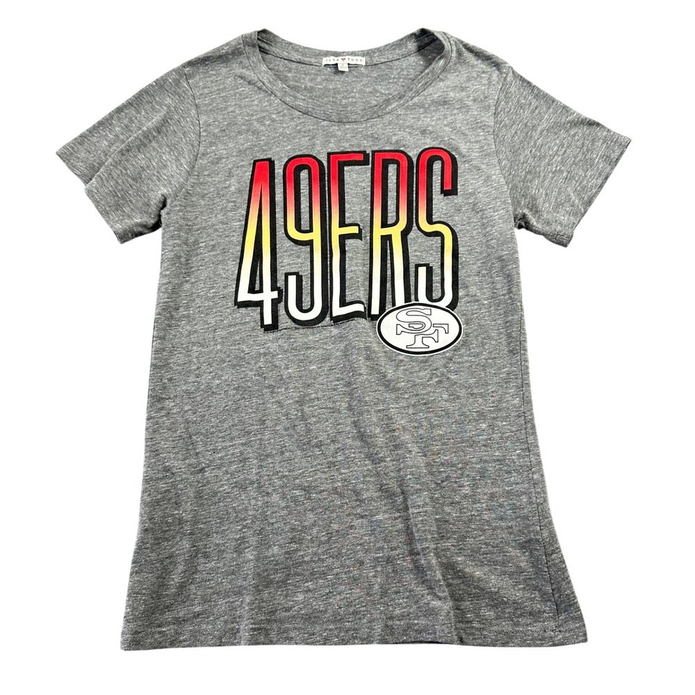 Junk Food Women's Medium San Francisco 49ers Graphic T-Shirt Gray NFL Tee Casual